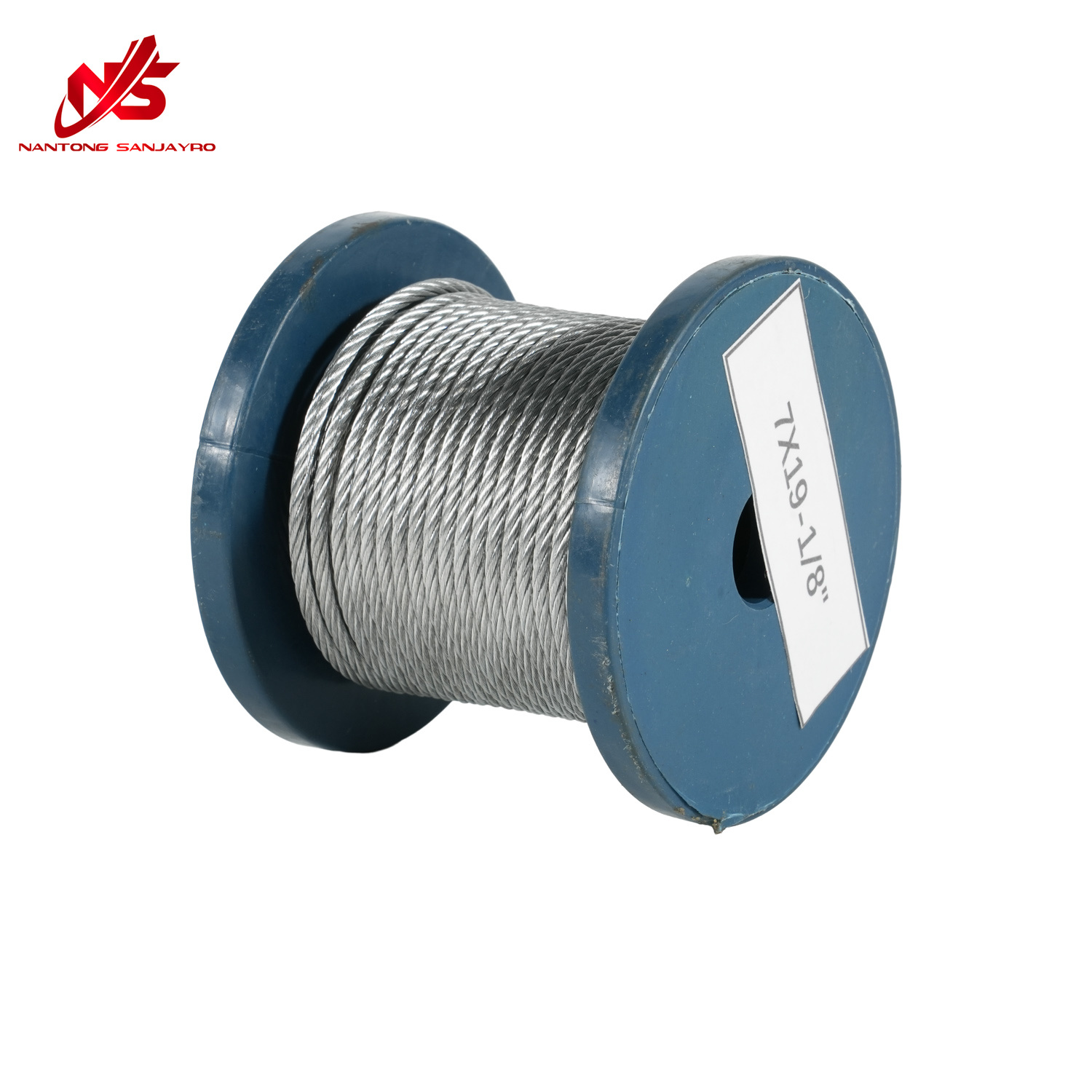 Electro Galvanized 7x19 6x19+IWS/IWRC Steel Wire Rope Steel Core